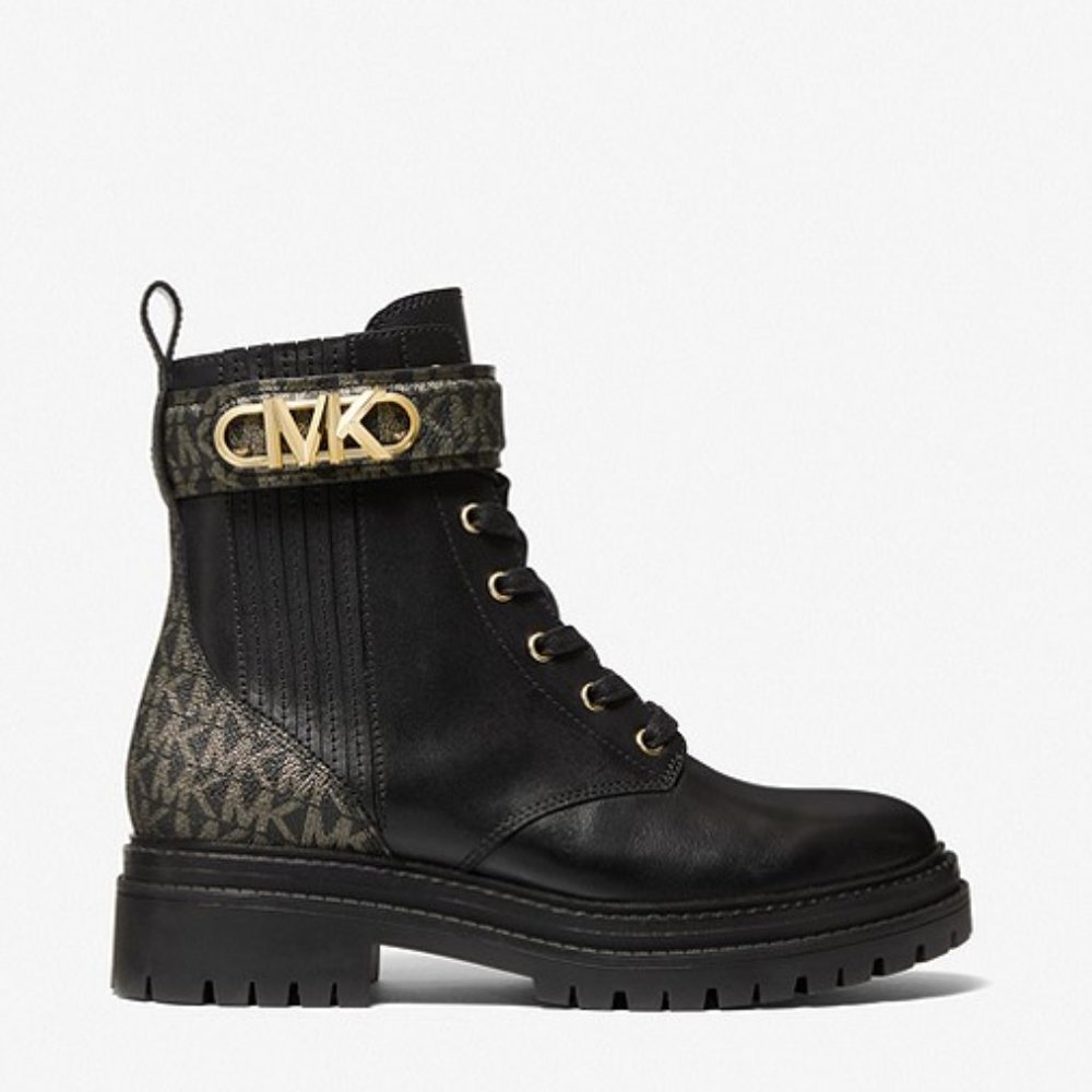 🎁 MICHAEL Michael Kors Parker Leather Combat Boot - Picture 2 of 10